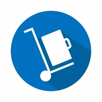 Vector Graphic of Luggage - Flat Style - simple illustration. Editable stroke Stock Illustration