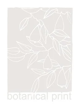 Vector graphic with pear. Decor printable art. Perfect for prints, posters,.. Stock Illustration