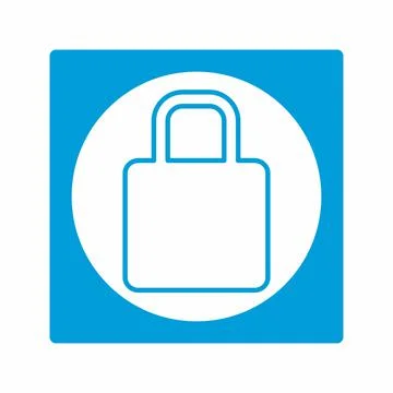 Vector Graphic of Secure - White Moon Style - simple illustration. Editable s イラスト素材