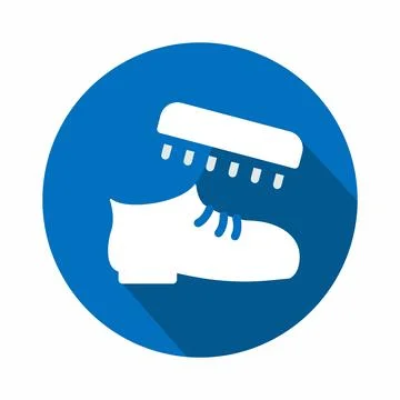 Vector Graphic of Shoe Polishing - Flat Style - simple illustration. Editable 스톡 일러스트