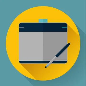 Vector graphic tablet icon Stock Illustration
