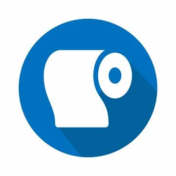 Vector Graphic of Tissue Roll - Flat Style - simple illustration. Editable st Stock Illustration