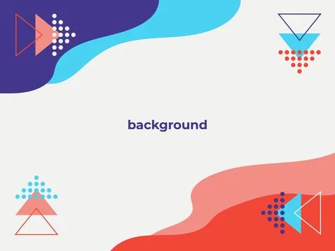Vector graphics, abstract background in trend colors for presentation, banner, i Illustrazione stock