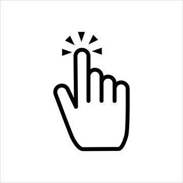 Vector graphics. Click pointer icon. イラスト素材
