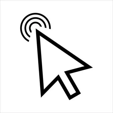Vector graphics. Click pointer icon. イラスト素材