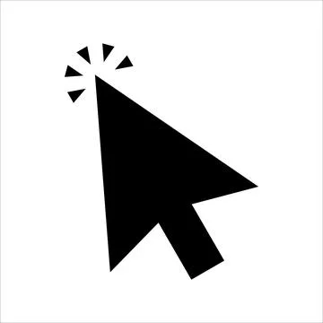 Vector graphics. Click pointer icon. 스톡 일러스트