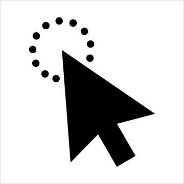 Vector graphics. Click pointer icon. 스톡 일러스트