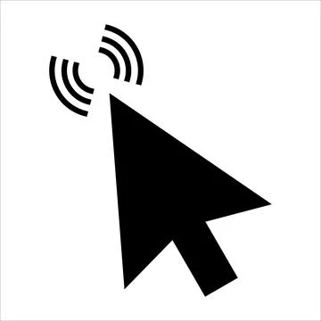 Vector graphics. Click pointer icon. 스톡 일러스트