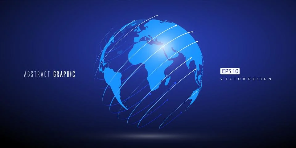 Vector graphics for globalization,Designs available for trade. Stock Illustration
