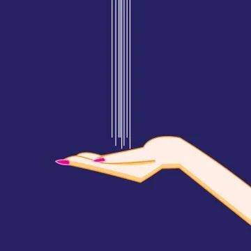 Vector graphics hand washes Stock-Illustration