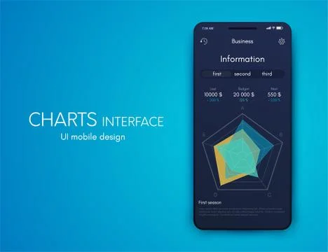 Vector graphics infographics with four options. Template for creating mobile  Stockillustratie
