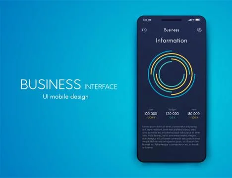 Vector graphics infographics with four options. Template for creating mobile  Stockillustratie