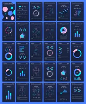 Vector graphics infographics with mobile phone. Template for creating mobile Stock Illustration
