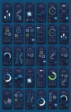 Vector graphics infographics with mobile phone. Template for creating mobile イラスト素材