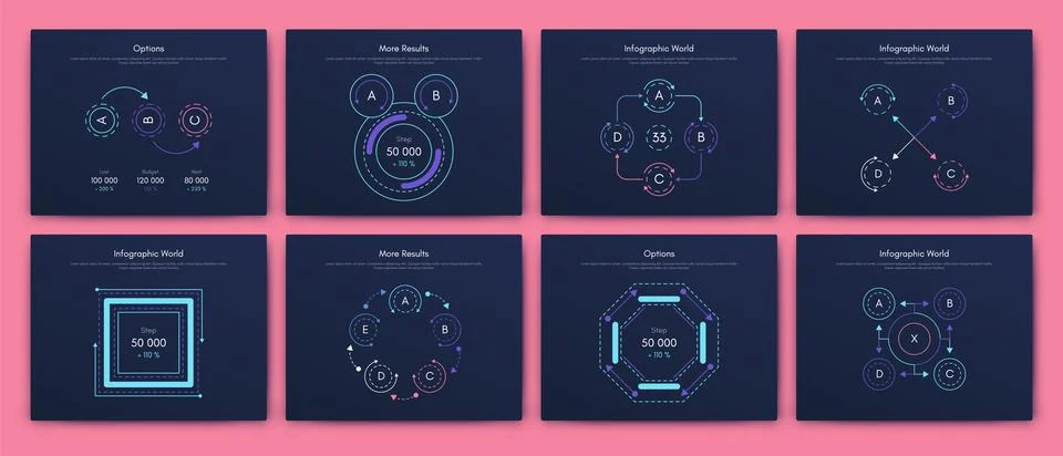 Vector graphics infographics with mobile phone. Template for creating mobile  Stock Illustration