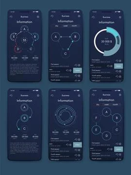 Vector graphics infographics with mobile phone. Template for creating mobile イラスト素材