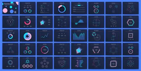 Vector graphics infographics with mobile phone. Template for creating mobile Stock Illustration