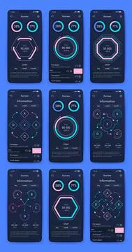 Vector graphics infographics with mobile phone. Template for creating mobile イラスト素材