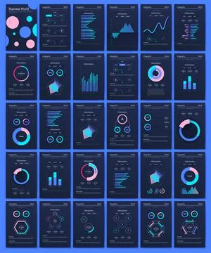 Vector graphics infographics with mobile phone. Template for creating mobile Stock Illustration