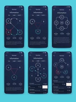 Vector graphics infographics with mobile phone. Template for creating mobile イラスト素材