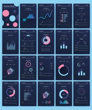 Vector graphics infographics with mobile phone. Template for creating mobile Stock Illustration