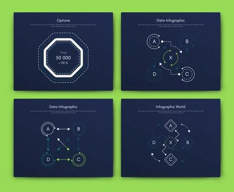 Vector graphics infographics with mobile phone. Template for creating mobile  Illustrazione stock