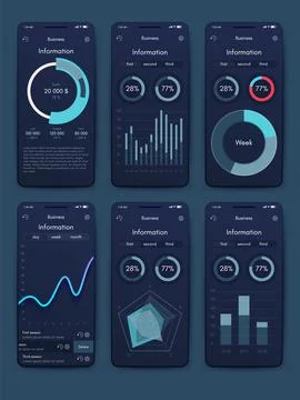 Vector graphics infographics with mobile phone. Template for creating mobile  스톡 일러스트