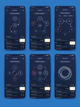 Vector graphics infographics with mobile phone. Template for creating mobile  스톡 일러스트