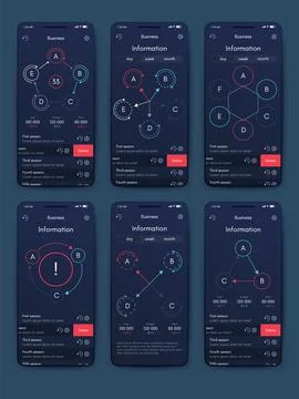 Vector graphics infographics with mobile phone. Template for creating mobile  스톡 일러스트