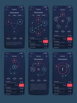 Vector graphics infographics with mobile phone. Template for creating mobile  스톡 일러스트