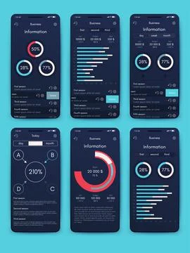 Vector graphics infographics with mobile phone. Template for creating mobile  스톡 일러스트