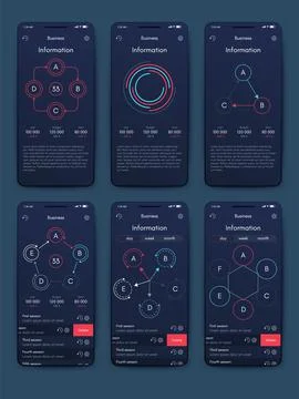 Vector graphics infographics with mobile phone. Template for creating mobile  스톡 일러스트