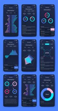 Vector graphics infographics with mobile phone. Template for creating mobile  イラスト素材
