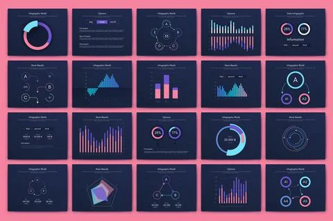 Vector graphics infographics with mobile phone. Template for creating mobile  스톡 일러스트