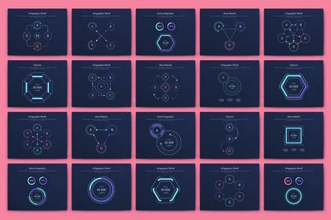 Vector graphics infographics with mobile phone. Template for creating mobile  Stock-Illustration