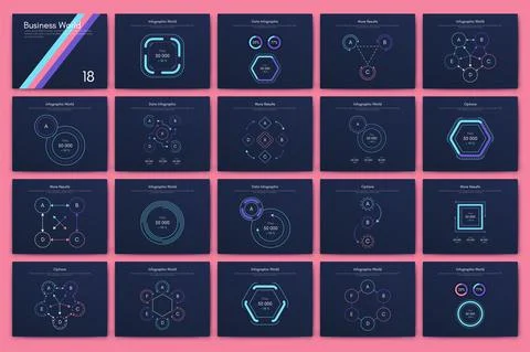 Vector graphics infographics with mobile phone. Template for creating mobile  Illustrazione stock