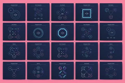 Vector graphics infographics with mobile phone. Template for creating mobile  Stock Illustration