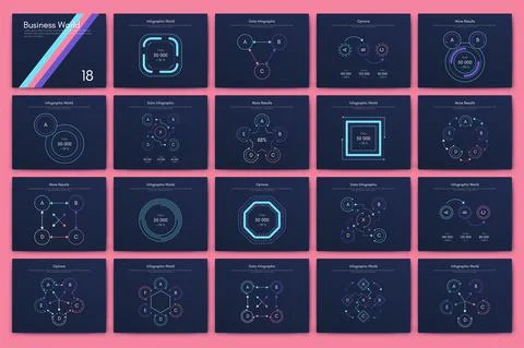 Vector graphics infographics with mobile phone. Template for creating mobile  Stock Illustration