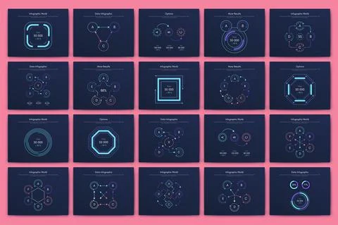 Vector graphics infographics with mobile phone. Template for creating mobile  Stock Illustration