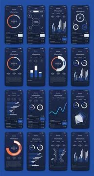 Vector graphics infographics with mobile phone. Template for creating mobile  イラスト素材