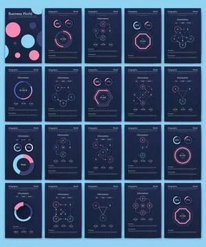Vector graphics infographics with mobile phone. Template for creating mobile  Stock Illustration