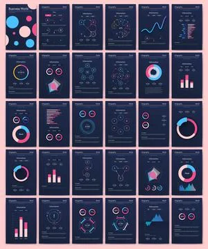 Vector graphics infographics with mobile phone. Template for creating mobile  Stock-Illustration