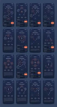 Vector graphics infographics with mobile phone. Template for creating mobile  스톡 일러스트