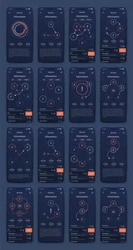 Vector graphics infographics with mobile phone. Template for creating mobile  库存插图