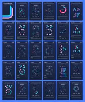Vector graphics infographics with mobile phone. Template for creating mobile  Stock Illustration