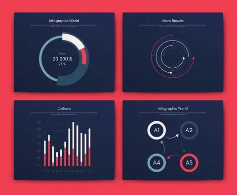 Vector graphics infographics with mobile phone. Template for creating mobile Stock Illustration