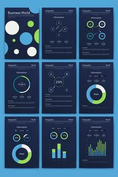 Vector graphics infographics with mobile phone. Template for creating mobile Stock Illustration