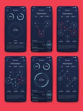 Vector graphics infographics with mobile phone. Template for creating mobile イラスト素材