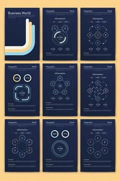 Vector graphics infographics with mobile phone. Template for creating mobile Stock Illustration