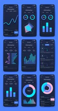 Vector graphics infographics with mobile phone. Template for creating mobile イラスト素材